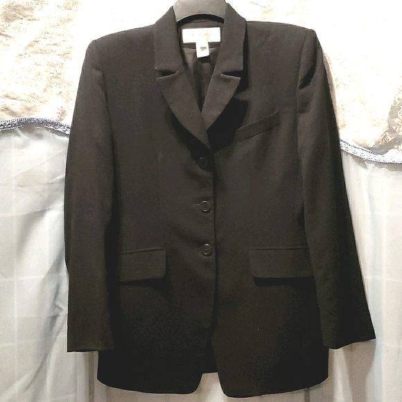 Jones New York Jackets & Blazers - JONES NEW YORK PURE WOOL BLK 3-BUTTON BLAZER SZ 6